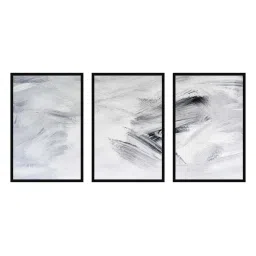 999store Grey Printed Rose Paintings - Set of 3 image 2