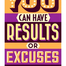 Inephos Orange-Coloured & Purple Typography Printed Wall Stickers-image-93