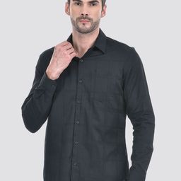 Numero Uno Men Spread Collar Solid Cotton Linen Casual Shirt-image-98