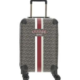GUESS Charcoal WILDER Printed Small Cabin Trolley-image-37