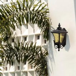 Whispering Homes Dark Brown Metal Malcolm Outdoor Wall Light-image-42
