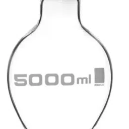 Abgil 5000ml Borosilicate Glass Single Neck Pear Shape Flask with Interchangeable Joint ABG1512-0