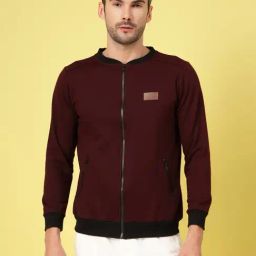 Rigo Wine Cotton Regular fit Jacket-image-6
