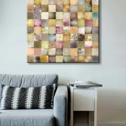 999store Multicolor Abstract Canvas Square Office Painting image 1
