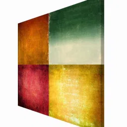 999store Multicolor Abstract Canvas Square Blocks Office Painting image 3