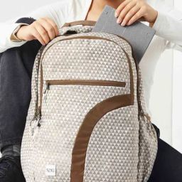 Wiki Back to School 3 Beige Polyester Printed Backpack - 34 Ltrs-5