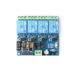 ESP8266 ESP-01 12V 4 Channels WiFi Relay, Module Things Smart, Home Remote Control, Switch - RS4057ESP8266 ESP-01 12V 4 Channels WiFi Relay, Module Things Smart, Home Remote Control, Switch - RS4057 image 2