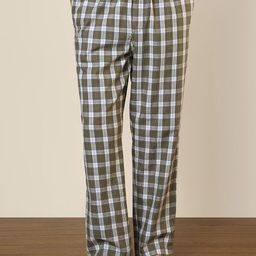 SleepZ by Raymond Checked Pure Cotton Straight-Leg Lounge Pant-image-99
