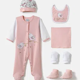 Nauti Nati Infant Pack Of 6 Pure Cotton Baby Apparel Gift Set-32