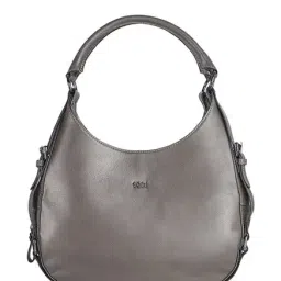 Tohl Rp1 Kaia Metallic Grey Solid Leather Hobo Handbag-44