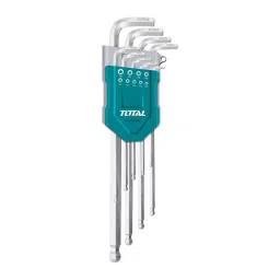 Allen Key Sets THT106291 1.5-10 mm Cr-V Ball Point Hex Key Silver & Blue (Pack of 9 pcs)-2