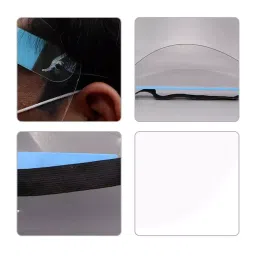 Allin Exporters 550 Micron Face Shield with Adjustable Elastic Strap (Pack of 10) image 3