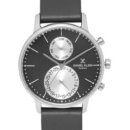 Daniel Klein Exclusive Men Black & Silver-Toned Multifunction Watch DK11712-2-picture-14