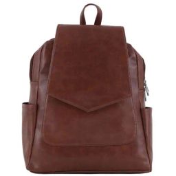 Toteteca Brown Solid Large Laptop Backpack-image-16