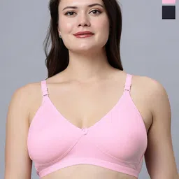 Eden Women Pack of 2 Solid Full Coverage Non Padded Bra-image-39