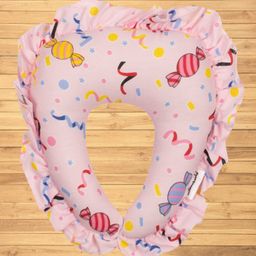 Mittenbooty U shaped neck Pillow Toffee Print- Pink-picture-11