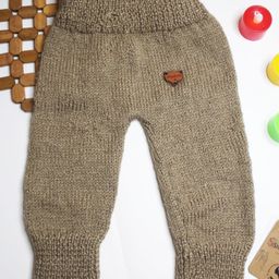Shilpshakti Acrylic Solid Handmade  Woolen Pant - Golden Grey-picture-20
