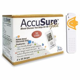AccuSure Gold Blood Glucose Test Strips - 2 x 25 Strips-image-12