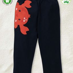 Pranava 100% Organic Cotton Crab Embroidered Pant - Navy Blue-image-47
