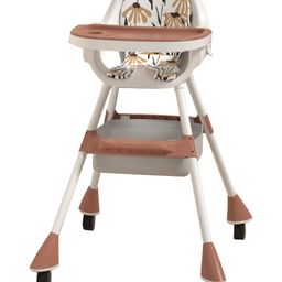 Multifunctional 3-in-1 High Chair With High Chair Normal Chair & Short Chair Convertibility - Brown-9