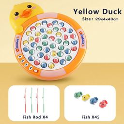 AKN TOYS Classic Fishing Game Toys Set Musical Board Game Fishing Rods Birthday Gift - COLOR MAY VARY-17