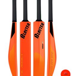Jaspo Cric Addict Blaster Plastic Cricket Bat Size 5 for Kids,Juniors,Youth,Children (Bat Height-30 Inches) (Orange, Plastic Bat Size-5)-28