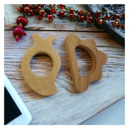 neemtoys Anti-Bacterial Neem Wooden Teethers of Shapes - Mango & Cloud-14