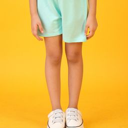 Anthrilo Solid Shorts - Aqua Blue-image-42