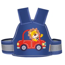 Chinmay Kids Safety Belt for Two Wheeler with Reflective Strips Adjustable Safety Harness - Navy Blue-picture-6