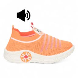 Lil Lollipop Alien Patch Detailed Musical Booties - Orange-image-80
