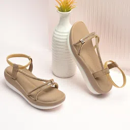 Stefens Stones Embellished Sandals - Beige-picture-25