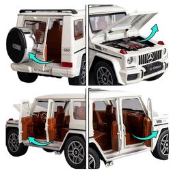 Magicwand Die-Cast Metal 1:32 Scale AMG G-55 with 4 Openable Doors Music,Pull Back Action & Glowing Head & Tail Lights image 3