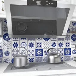 INDIAN ROYALS Blue & WhitePrinted Self-Adhesive & Durable Wall Sticker-picture-40