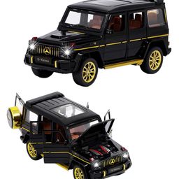 Magicwand Die-Cast Metal 1:32 Scale AMG G-55 with 4 Openable Doors Music,Pull Back Action & Glowing Head & Tail Lights image 5
