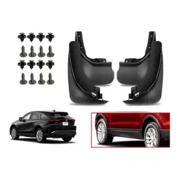 Auto Pearl Front and Rear Mud Guard For Tata Harrier (Black) Set of 4 Pcs-image-7