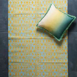 Gyamati Pure Cotton Yellow Printed Rug - 3Ft X 5Ft-image-92