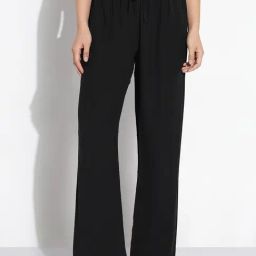 showoffff SHOWOFF Black Cotton Solid Trousers-picture-19