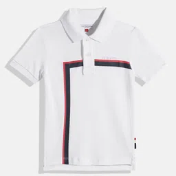 U.S. Polo Assn. Kids Boys Striped Polo Collar Pure Cotton T-shirt-picture-41