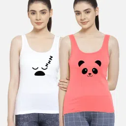 Friskers Multicolor Printed Camisole (Pack Of 2)-picture-46