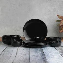 VarEesha Black Ceramic 10 Piece Dinner Set-image-72