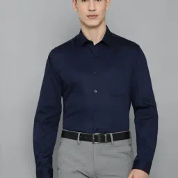 Louis Philippe Navy  Slim Fit Shirts-image-29