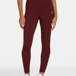 Zelocity by Zivame Maroon Rapid Dry Tights-image-23