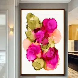 The Art House Abstract Multicolor Canvas Painting-24
