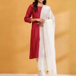 Fabindia Off White Regular Fit Embroidered Dupatta-picture-25