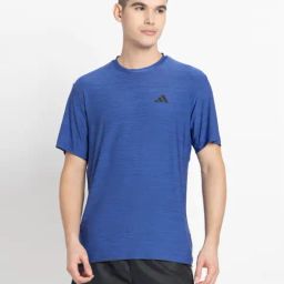 Adidas Blue TR-ES STRETCH T-Shirt-image-39