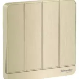Schneider AvatarOn 4 switches 16AX 250V 2 way Metal Gold Hairline E8334L2_GH_G8-27