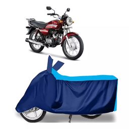 Auto Pearl Two Wheeler Cover for Hero HF Dawn - Cyan, Blue-image-69