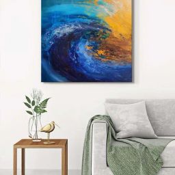 999Store Multicolor Canvas Wrapped Painting-13