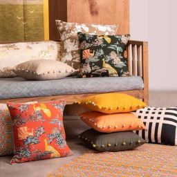 Incana Pure Cotton Ripe Mango Yellow Printed Rug - 4Ft X 6Ft-0