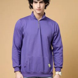Rigo Purple Boxy Fit Graphic Print Oversized Sweatshirt-48